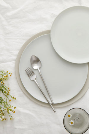 Linea Flatware, Brushed Silver (Full Collection)