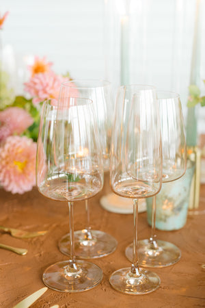 Modern Rose Glassware for Events in Los Angeles, CA