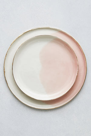 Watercolor Plates, Blush