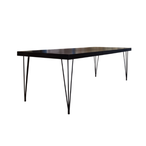 black-wood-top-metal-leg-table